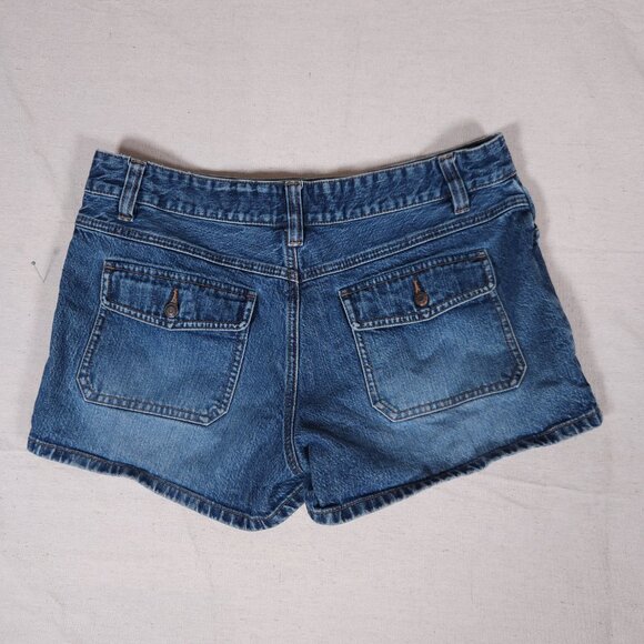 Vintage Old Navy Denim Jean Shorts Women’s Size 12 2-Button Y2K 2000s Style - Picture 2 of 12